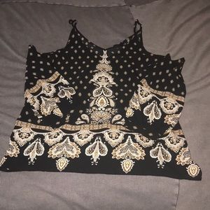 Off the shoulder with straps